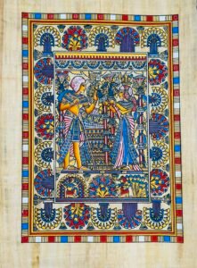 Silver Blue Pharaoh Wall Art