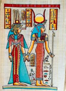 Ma'at Goddess Papyrus Painting